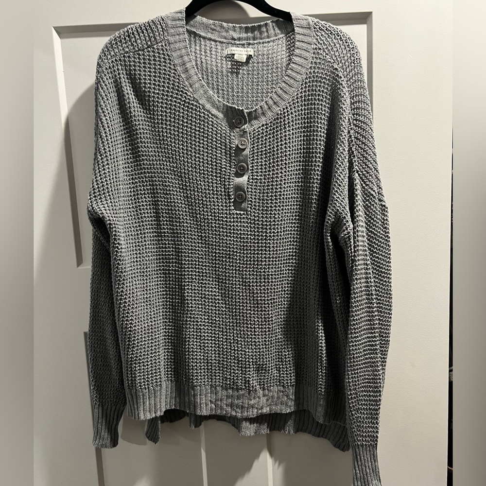 Grey knit sweater